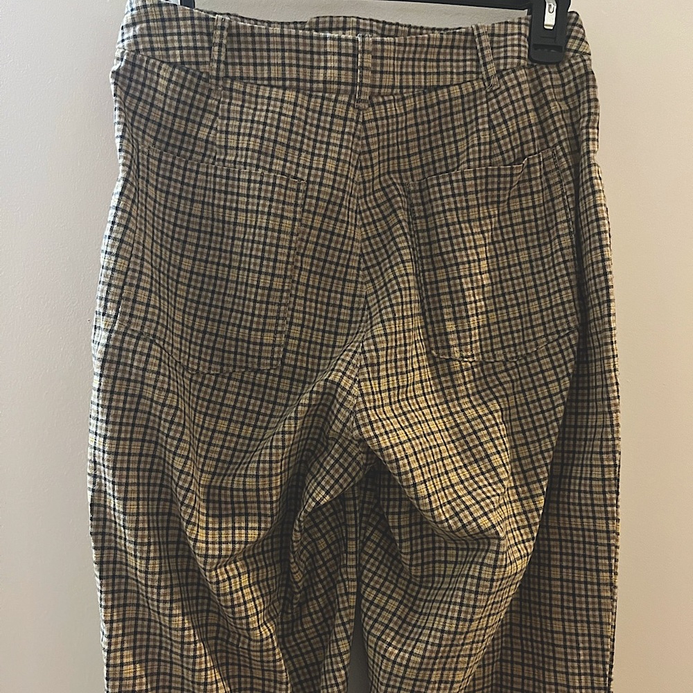 Urban Outfitters High Waist Trousers 70s Plaid